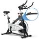 Costway - 30Lbs Magnetic Stationary Training Bike Stationary Belt Drive Bicycle - Black, Silver