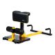 Costway - 8-in-1 Multifunctional Squat Machine Deep Sissy Squat Home Gym Fitness Equipment - Black + Yellow