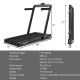 Costway - 4.75HP 2 In 1 Folding Treadmill W/Remote APP Control - Black