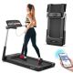 Costway - 2.25HP Folding LED Treadmill Electric Running Walking Machine with APP Control Gym - Black