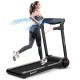 Costway - 3HP Folding Electric Treadmill Running Machine w/ Speaker - Red
