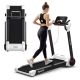 Costway - Folding 2.25HP Electric Treadmill Running Machine APP Control Bluetooth - White