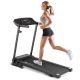 Costway - 1.0HP Folding Treadmill Electric Support Motorized Power Running Machine Trainer - Black