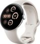 Google - Pixel Watch 3 (41mm) Smartwatch with Porcelain Band - LTE - Polished Silver