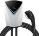 Lectron - Electric Vehicle Charging Station 48 Amp - Powerful Level 2 EV Charger (240V) with NEMA 14-50 Plug/Hardwired - White