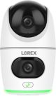 Lorex - 2K Dual Lens Indoor Pan-Tilt Wi-Fi Security Camera - White