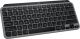 Logitech - MX Keys Mini TKL Bluetooth Scissor Mini MX Keys Switch Keyboard for Apple mac OS, iPad OS with Backlit Keys - Space Gray