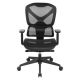 OSP Home Furnishings - High Back Mesh Back Manager's Chair with Self-Adjusting Lumbar Support and Adjustable Arms - Black