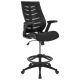 Alamont Home - Kale Contemporary Mesh Drafting Stool - Black ALA-CMZQ-270274