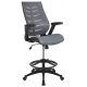 Alamont Home - Kale Contemporary Mesh Drafting Stool - Dark Gray ALA-CMZQ-270275