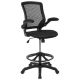 Alamont Home - Kale Contemporary Mesh Drafting Stool - Black ALA-CMZQ-270270