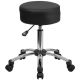 Alamont Home - Rhonda Contemporary Leather/Faux Leather Stool - Black
