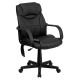 Alamont Home - Laverne Contemporary Leather/Faux Leather Swivel Office Chair - Black