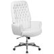 Alamont Home - Rochelle Traditional Leather/Faux Leather Executive Swivel Office Chair - White