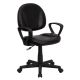 Alamont Home - Ronald Contemporary Leather/Faux Leather Swivel Office Chair - Black ALA-CU79-2636