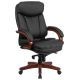 Alamont Home - Hansel Contemporary Leather Executive Swivel Ergonomic High Back Office Chair - Black