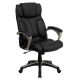 Alamont Home - Hansel Contemporary Leather/Faux Leather Executive Swivel Office Chair - Black ALA-CUZ9-7834