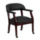 Alamont Home - Diamond Traditional Leather/Faux Leather Side Chair - Upholstered - Black LeatherSoft ALA-CZ21-5885