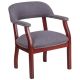 Alamont Home - Diamond Traditional Fabric Side Chair - Upholstered - Gray Fabric