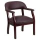 Alamont Home - Diamond Traditional Leather/Faux Leather Side Chair - Upholstered - Burgundy LeatherSoft ALA-CZ21-5842