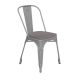 Alamont Home - All-Weather Commercial Stack Chair & Poly Resin Seat - Silver/Gray