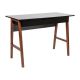 Alamont Home - Darla Rectangle Modern Laminate Home Office Desk - Black/Walnut