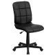 Alamont Home - Clayton Modern Vinyl Swivel Office Chair - Black