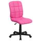 Alamont Home - Clayton Modern Vinyl Swivel Office Chair - Pink