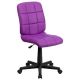 Alamont Home - Clayton Modern Vinyl Swivel Office Chair - Purple ALA-HP27-16738