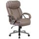 Alamont Home - Hercules Big & Tall 500 lb. Rated LeatherSoft Swivel Office Chair w/Extra Wide Seat - Taupe