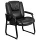 Alamont Home - Hercules Contemporary Leather/Faux Leather Big & Tall Side Chair - Upholstered - Black