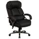 Alamont Home - Hercules Big & Tall 500 lb. Rated LeatherSoft Ergonomic Office Chair w/ Chrome Base - Black
