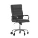 Alamont Home - Executive Chair on Skate Wheels - Black LeatherSoft/Chrome Frame ALA-HP33-505216