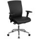 Alamont Home - Hercules Contemporary Leather/Faux Leather 24/7 Big & Tall Swivel Office Chair - Black LeatherSoft ALA-HPXZ-24182
