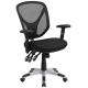 Alamont Home - Sam Contemporary Mesh Swivel Office Chair with Adjustable Arms - Black
