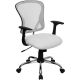 Alamont Home - Alfred Contemporary Mesh Swivel Office Chair - White