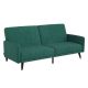 Alamont Home - Convertible Split Back Futon Sofa Sleeper with Wooden Legs - Emerald