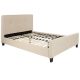 Alamont Home - Tribeca Button Tufted Upholstered Platform Bed - Beige ALA-IH29-228466