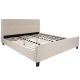 Alamont Home - Tribeca Button Tufted Upholstered Platform Bed - Beige ALA-IH31-228468