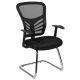 Alamont Home - Steve Contemporary Mesh Side Chair - Upholstered - Black