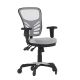 Alamont Home - Mid-Back Ergonomic Multifunction Mesh Chair with Polyurethane Wheels - Gray