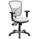 Alamont Home - Nicholas Contemporary Mesh Executive Swivel Office Chair - White
