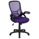 Alamont Home - Porter Contemporary Mesh Executive Swivel Office Chair - Purple