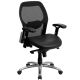 Alamont Home - Albert Contemporary Leather/Faux Leather Executive Swivel Office Chair - Black LeatherSoft/Mesh