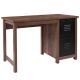 Alamont Home - New Lancaster Collection Rectangle Contemporary Laminate 2-Drawer Home Office Desk - Crosscut Oak