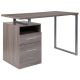Alamont Home - Harwood Rectangle Contemporary Laminate 2-Drawer Home Office Desk - Light Ash