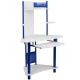 Alamont Home - Walker Triangle Contemporary Laminate Home Office Desk - Blue and White