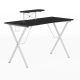 Alamont Home - Mallot Rectangle Contemporary Laminate Gaming Desk - Black/White