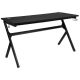 Alamont Home - Duncan Rectangle Modern Laminate Gaming Desk - Black