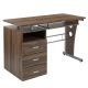 Alamont Home - Joshua Rectangle Contemporary Laminate Home Office Desk - Rustic Walnut